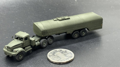 1/144 Ukrainian KrAZ-258 Fuel Tanker Truck Painted Finished Model