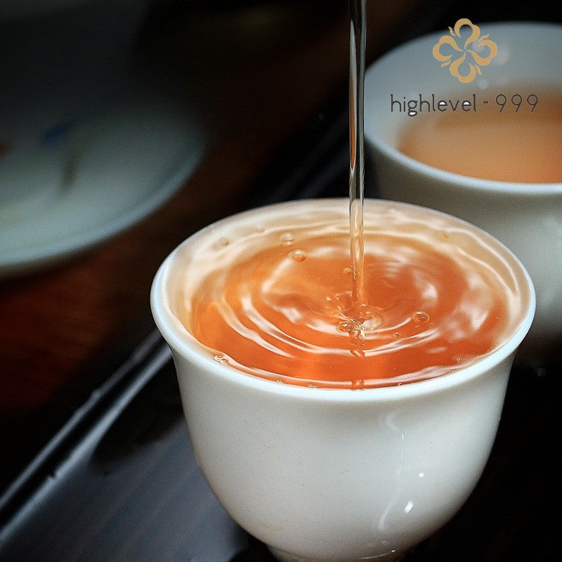 357g Raw Pu'er Menghai Sweet Aftertaste Qizi Compressed Tea Cake Yunnan