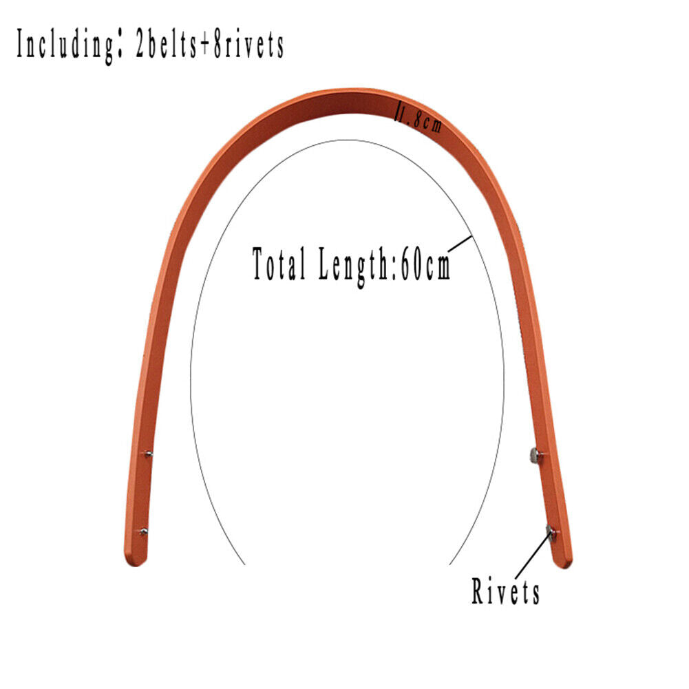 2Pcs Replacement Strap For Handbag Purse Tote Bag PU Leather Handle Strap*US
