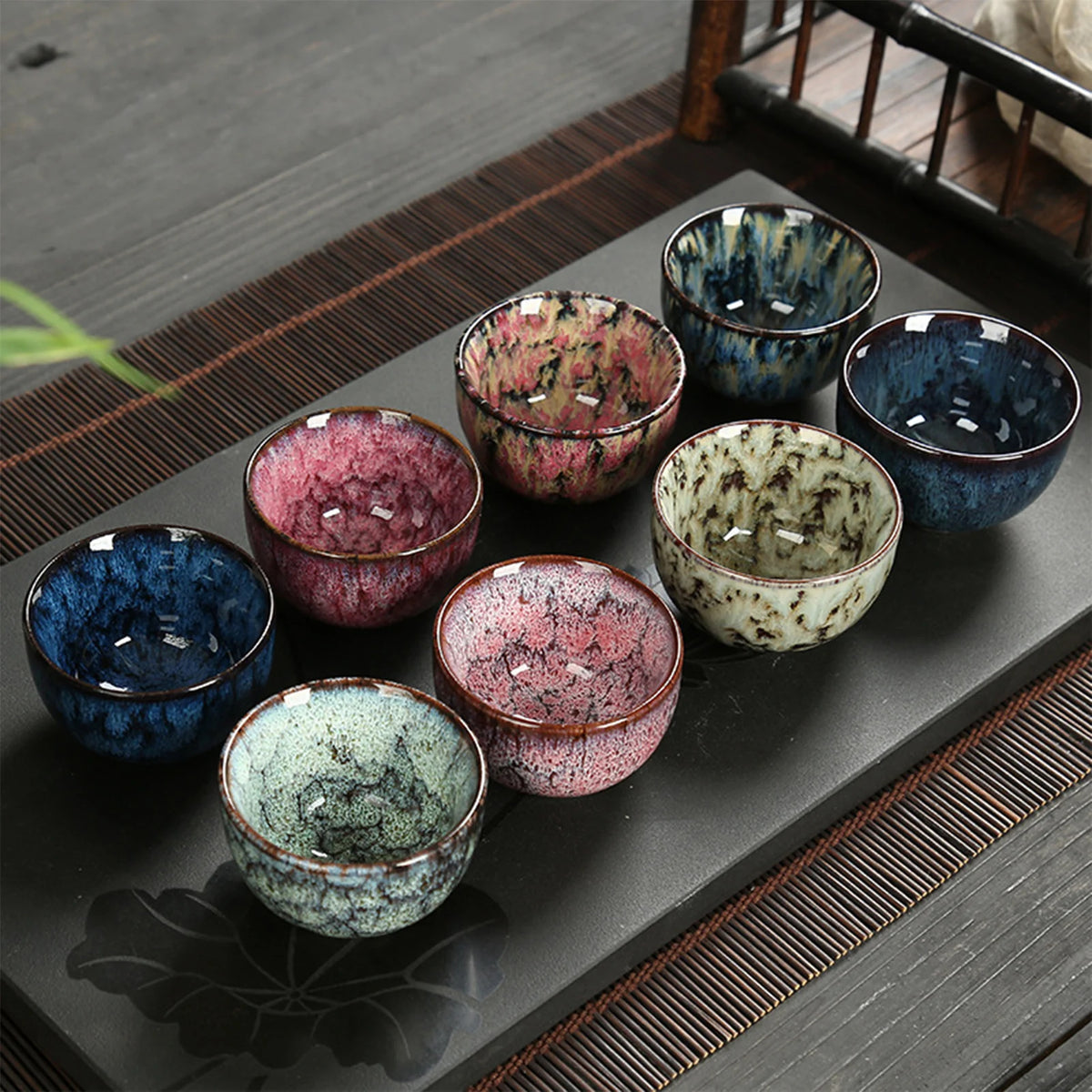60ml Ceramic Tea Cup Espresso Coffee Colorful Chinese Ceramic Beer Hot Drinks