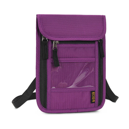 RFID Blocking Passport Holder Travel Card Storage Bag Neck Phone Pouch AntiTheft