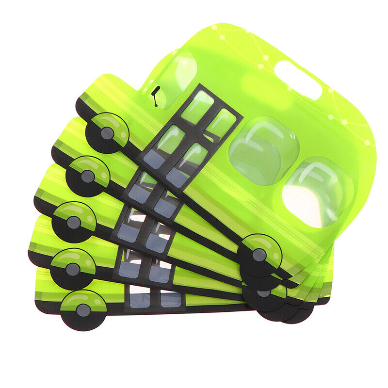 5PCS Cartoon Car Shape Candy Gift Bags Toys Snack Package Bag Party Supply