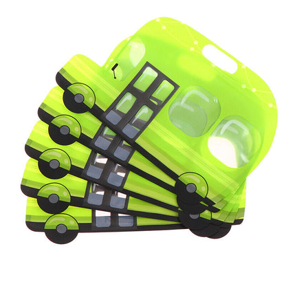 5PCS Cartoon Car Shape Candy Gift Bags Toys Snack Package Bag Party Supply