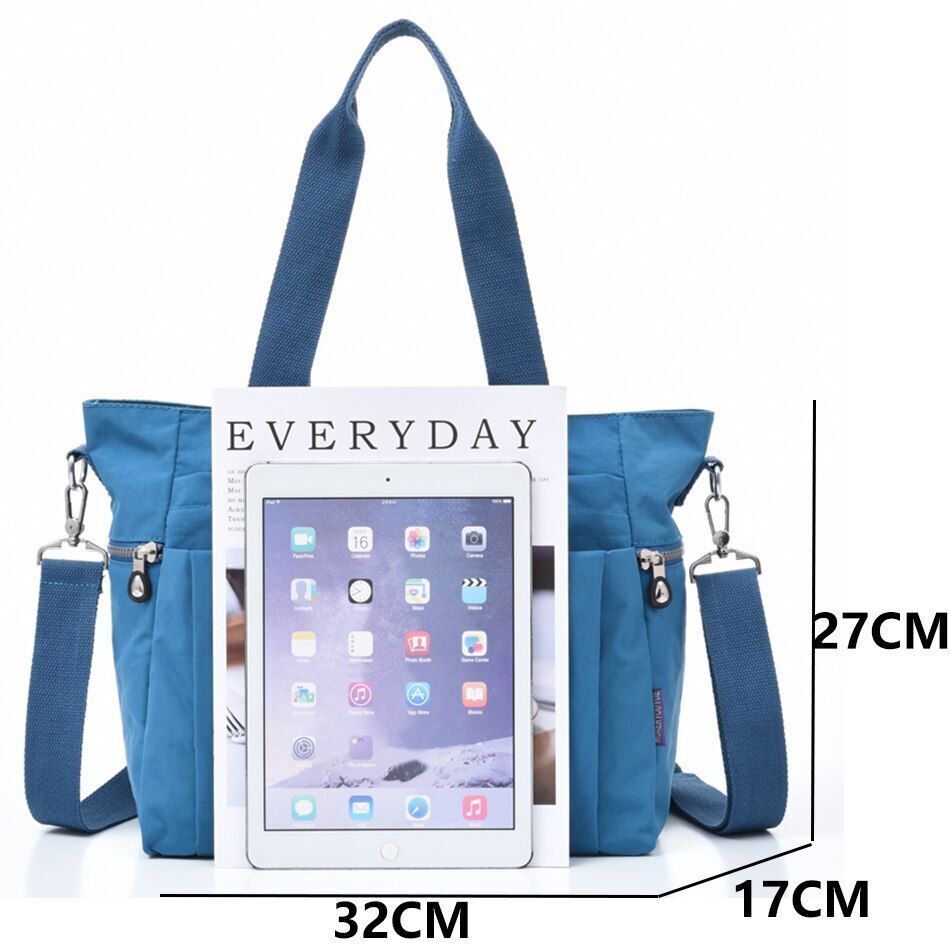 Fall Large Capacity Travel Shoulder Bag Canvas Casual Tote Purse Handbag Nylon