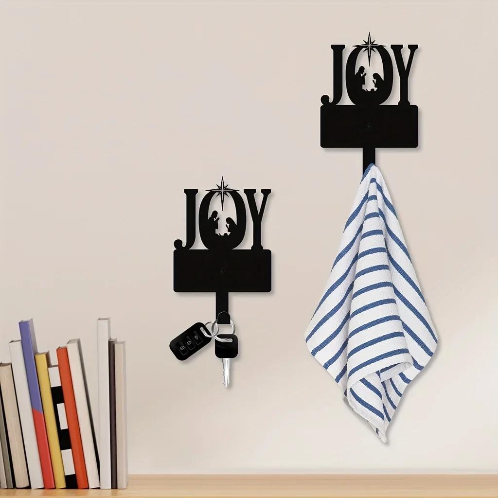 CIFbuy Metal Iron Wall Hook for Keys Belts Holiday Decor Gift