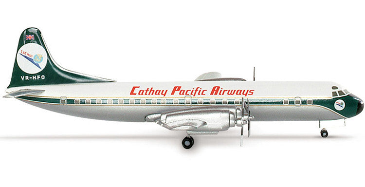 Herpa Cathay Pacific Airways Lockheed L-188A 1/400 diecast plane model aircraft