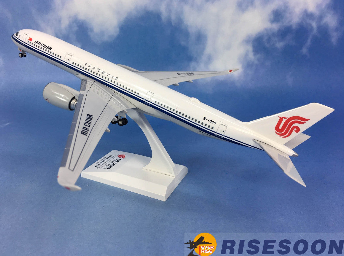 33CM 1:200 Risesoon AIR CHINA AIRBUS A350-900 Plane ABS Plastic Aircraft Model