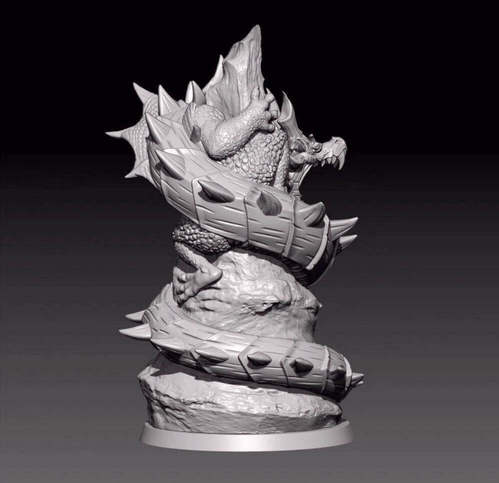 1/18 100mm resin figures model Fantasy Panlong Unassembled unpainted