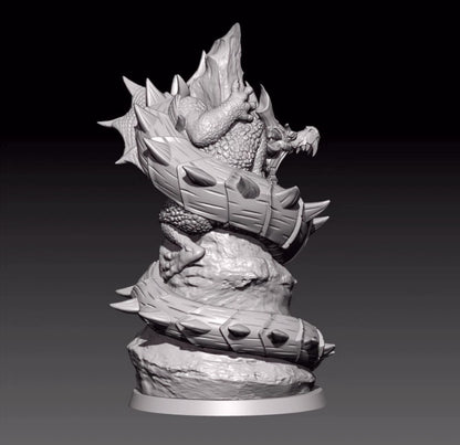 1/18 100mm resin figures model Fantasy Panlong Unassembled unpainted