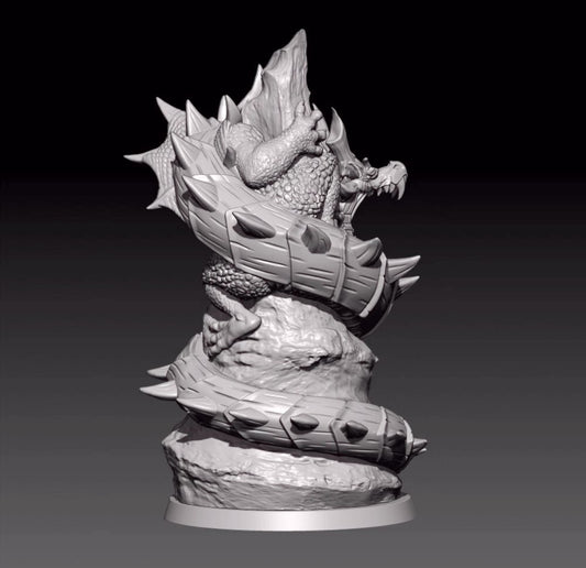 1/18 100mm resin figures model Fantasy Panlong Unassembled unpainted