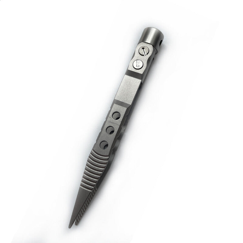 EDC Titanium Alloy CNC Tweezer Portable Antiskid Outdoor Pocket Camping Tool