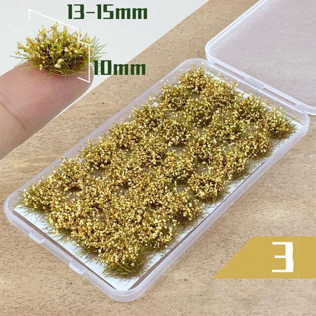 Artificial Grass 28Pcs Self-Adhesives Static Tufts Miniature Scenery Wildflowers