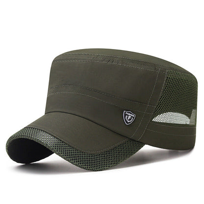 Summer Men's Mesh Flat Cap Army Hat Cadet Castro Military Patrol Baseball Casu