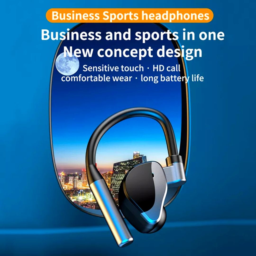Wireless Bluetooth 5.2 Earpiece Headset Driving Trucker Earbuds Noise Cancelling