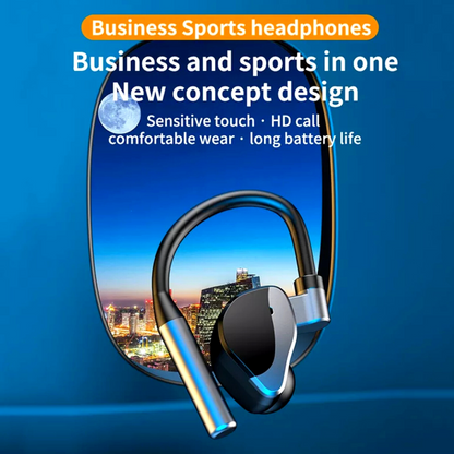 Wireless Bluetooth 5.2 Earpiece Headset Driving Trucker Earbuds Noise Cancelling