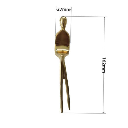 Drawer Handles Creative Ballet Dancer Brass Thinker Shape Wardrobe Cabinet Pulls