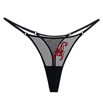 Sexy Womenthongs Mesh G-String Underwear Low Waist See Through Panties G-String