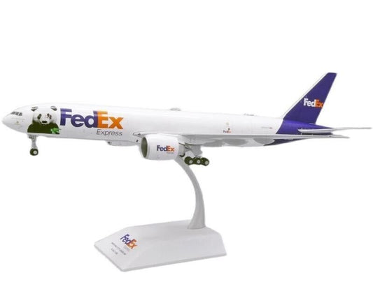 1:200 32CM JC WINGS Fed BOEING 777F Aircraft Plane Diecast Airfreighter Model