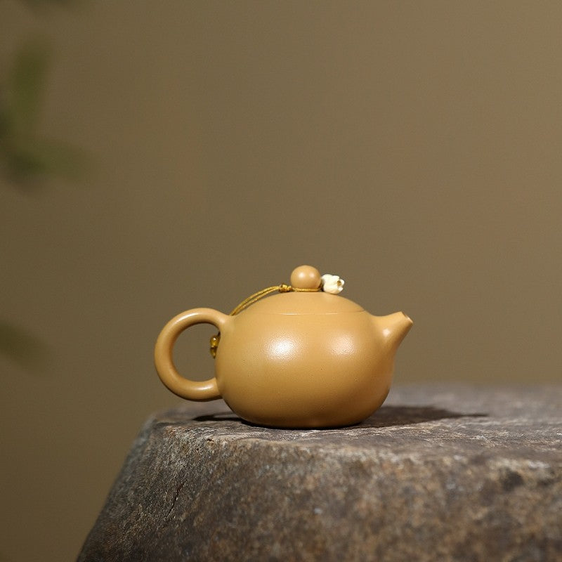Handmade Tea Pot Xishi Pot Real Yixing Zisha Duan Clay Original Ore 120ml China