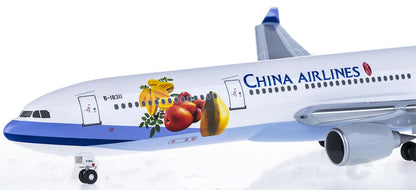 1:200 32CM Hogan CHINA AIRLINE AIRBUS A330-300 Passenger Plane ABS Plastic Model