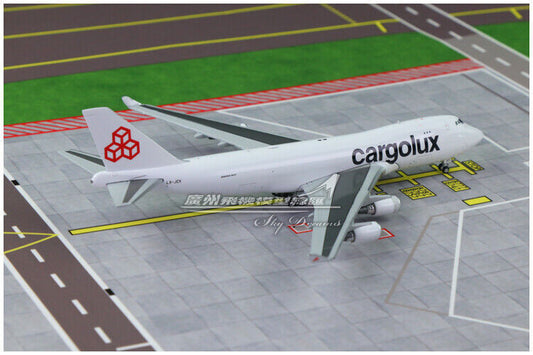 1:400 JC Wings Cargolux BOEING 747-400F Passenger Plane Diecast Aircraft Model