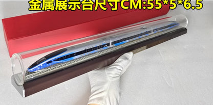 1:160 55CM Fuxing Winter Olympics Intelligent Multiple Unit Train Diecast Model