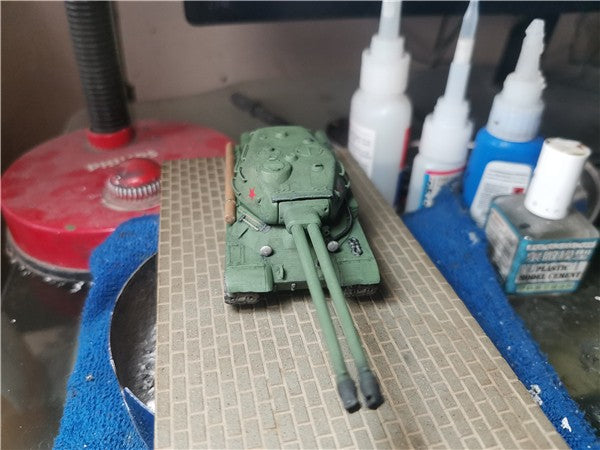 3D Printed 1/72 Soviet ST-II Twin-Barrel Tank Model Finished Product