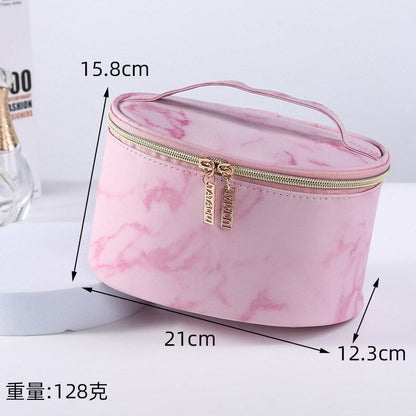 Marble Pattern Cosmetic Bag Multifunction Storage Purse Waterproof Makeup Case