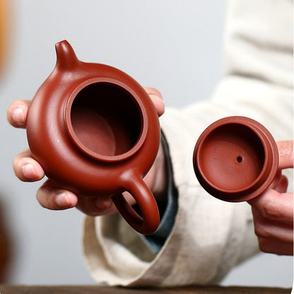 180ml True Yixing Zisha Tea Pot Dahongpao Clay Marked Original Ore Kungfu Teapot