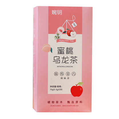 70g 3.5g*20 bags peach oolong tea white peach peach tea dried apple flavored tea