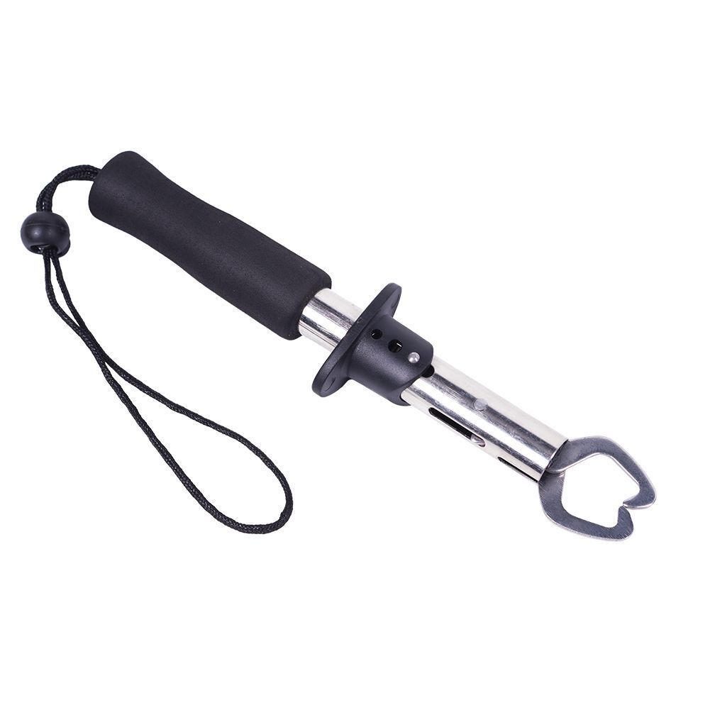 18cm Portable Fishing Gripper Stainless Steel Fish Lip Grip Handle Carp Fishing