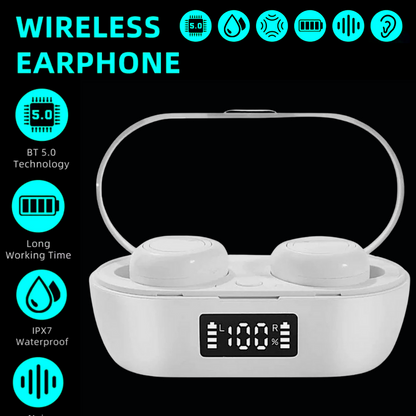 Bluetooth 5.0 Wireless Earbuds Headphone Headset Noise Cancelling TWS Waterproof