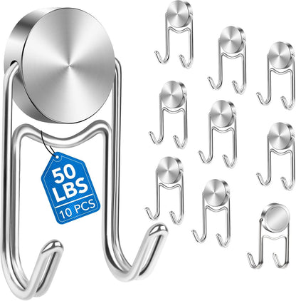 Magnet Hooks, Swivel 50Lbs Magnets with Hooks, Heavy Duty Magnet Hook for Cruise
