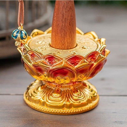 New Buddhist Prayer Wheel Base Frame Lotus Base Buddha Altar Essential