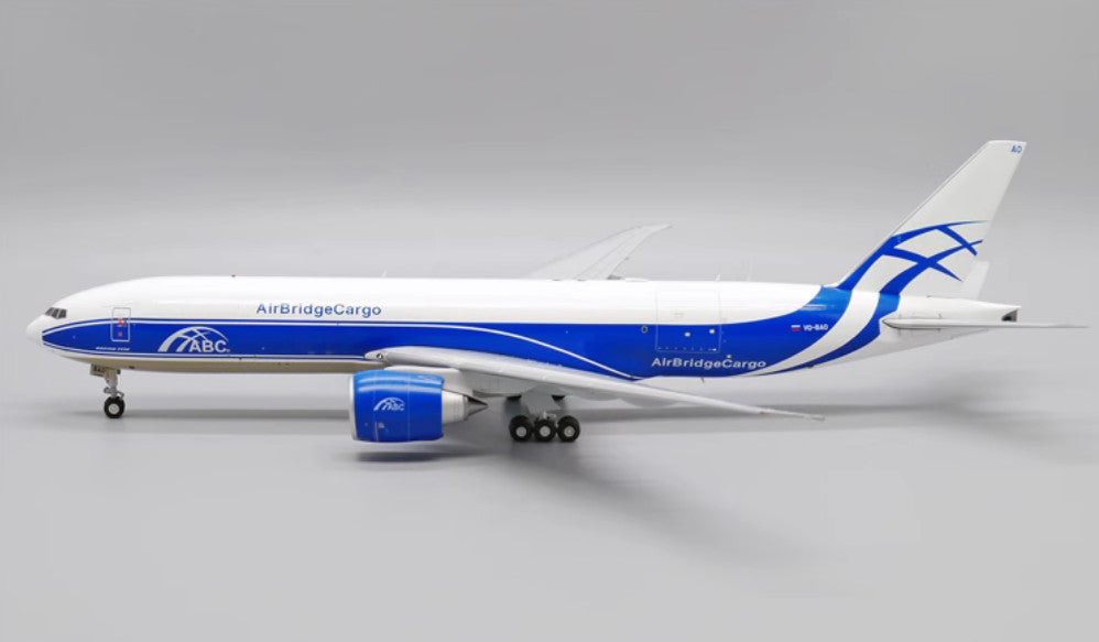 1:200 32CM JC WINGS AirBridgeCargo BOEING 777-200LRF Airplane Diecast Model