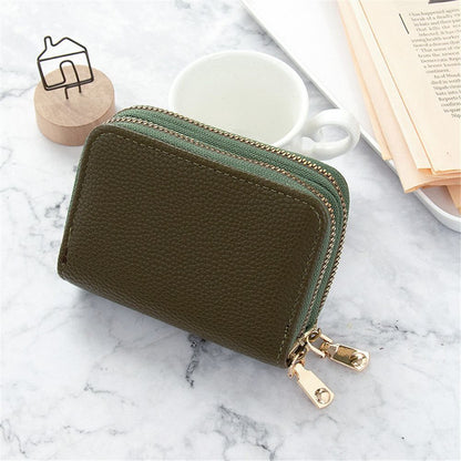Wallets Zipper Mini Coin Purse Synthetic Leather Card Holder Bag Multifunctional