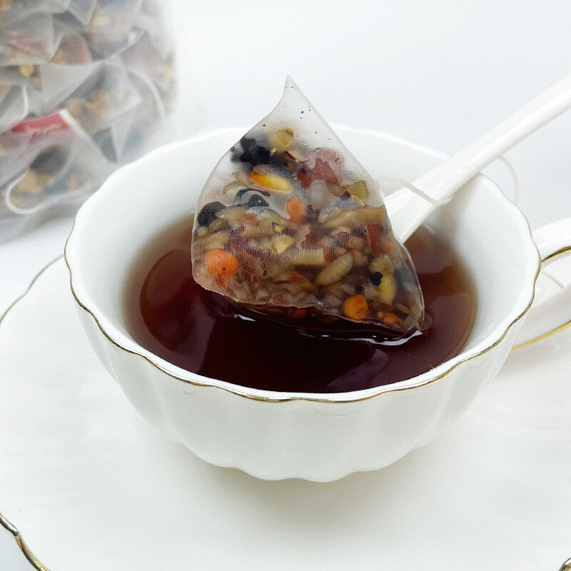Date Tea for Men Energy and Wellness Support Ginseng Mulberry Goji Berry Red