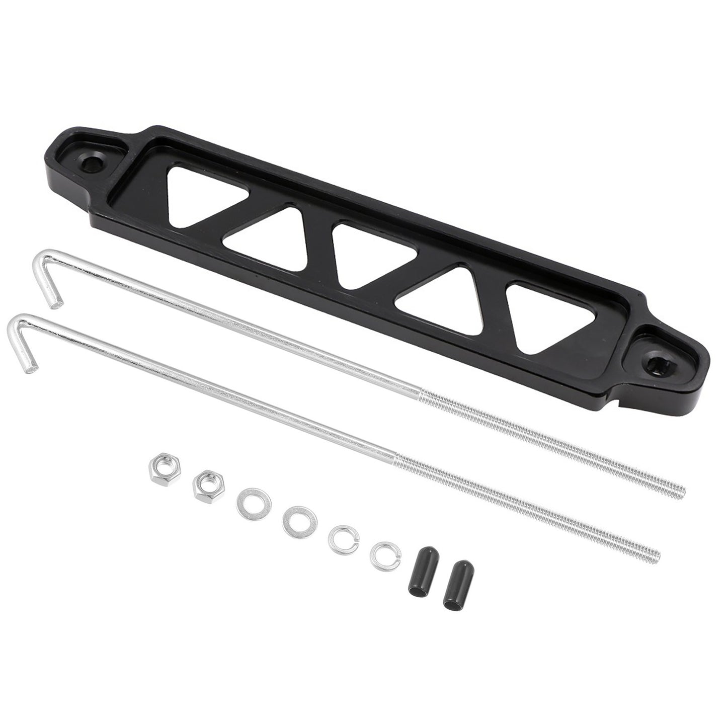 New Car Battery Hold Down Tie Down Mount Bracket with Hook Bolt Kit Set