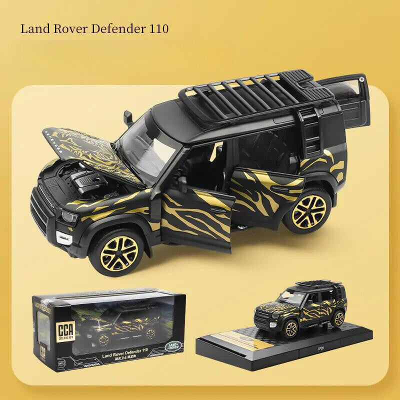 1:32 Diecast Land Rover Defender 110 SUV Metal Car Model Toy Pull Back Sound