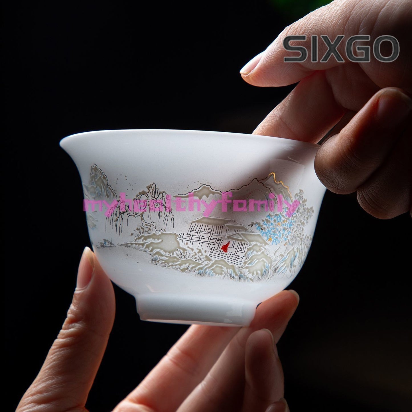 Ice Jade Porcelain Gaiwan Tea Bowl Dehua White Porcelain Tea Cup Tea Set