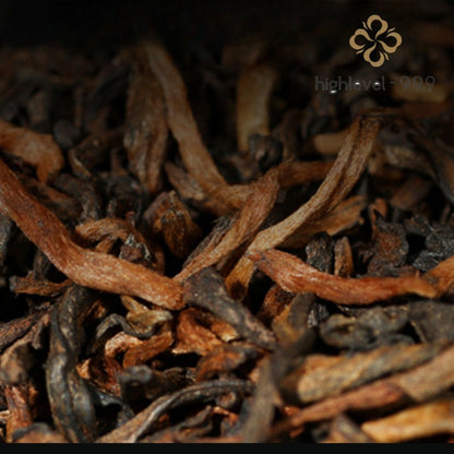 357g Ripe Pu'er Tea Cake Long Cellared Lincang Ancient Tree Yunnan Mountain Tea