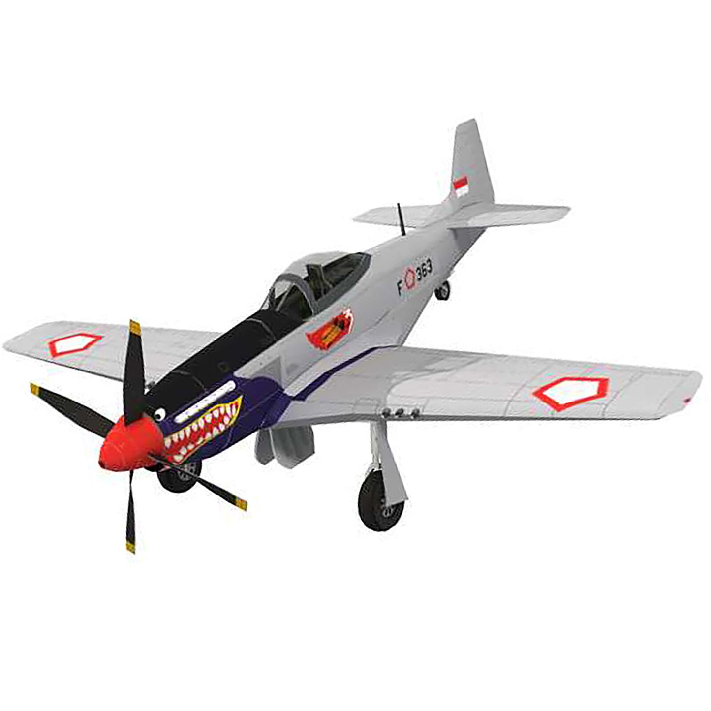 DIY 1:33 P-51D Mustang Fighter Paper Model Military Puzzle Kit Paper Plane Model