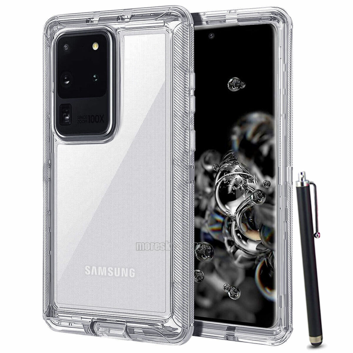 Case For Samsung Galaxy S20 Plus Ultra 5G, Clear Rugged Heavy Duty Phone Cover