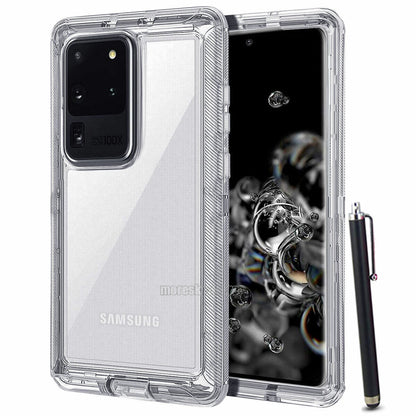 Case For Samsung Galaxy S20 Plus Ultra 5G, Clear Rugged Heavy Duty Phone Cover