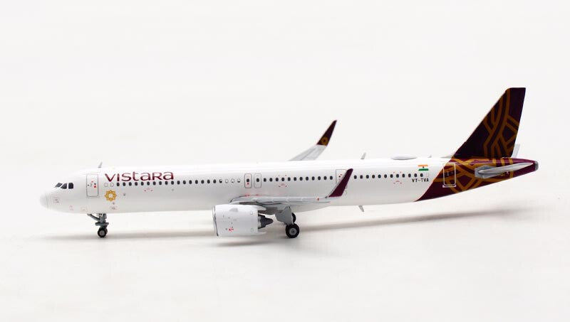 JC Wings VISTARA Airbus A321 NEO VT-TVA 1/400 diecast plane model aircraft