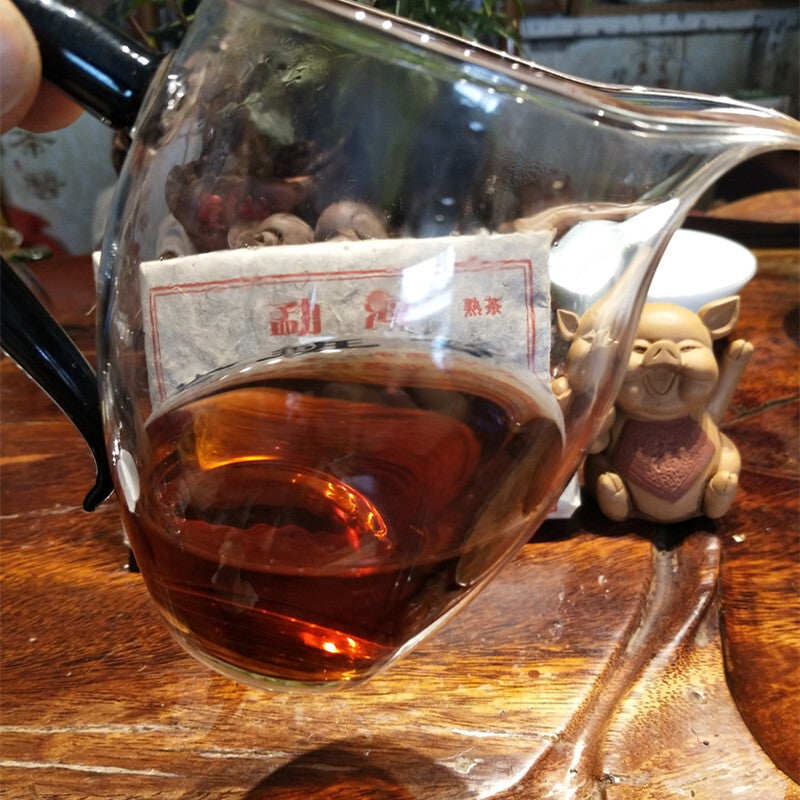 250g Chenxiang Puerh Tea Yunnan Puer Tea Brick Ripe Pu'er Menghai Old Shu Tea