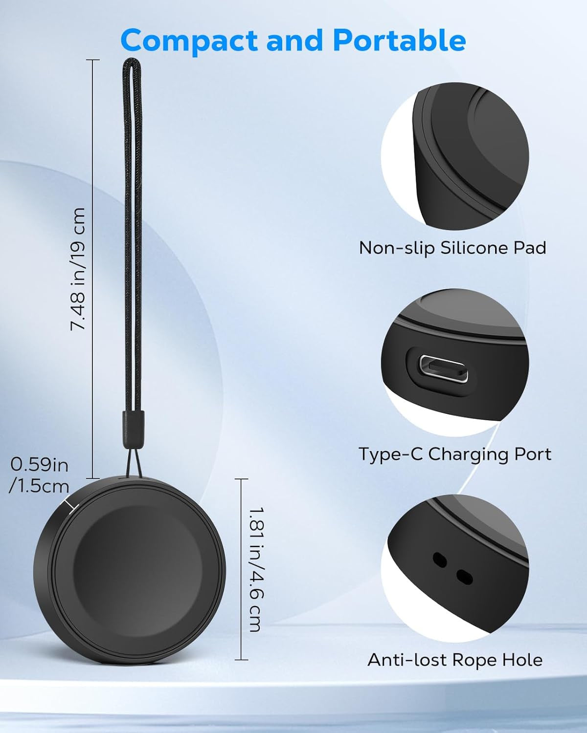 Portable Charger for Apple Watch, Magnetic Charger Adapter for Iwatch Series 11