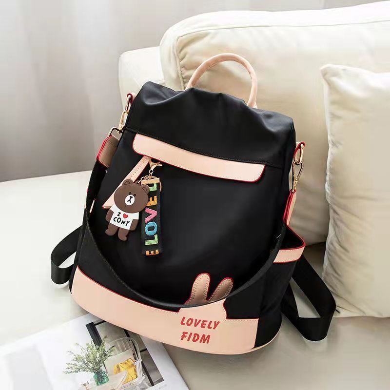 Women Backpack Canvas Teenage Bags Candy Color School Bag Outdoor Travel College