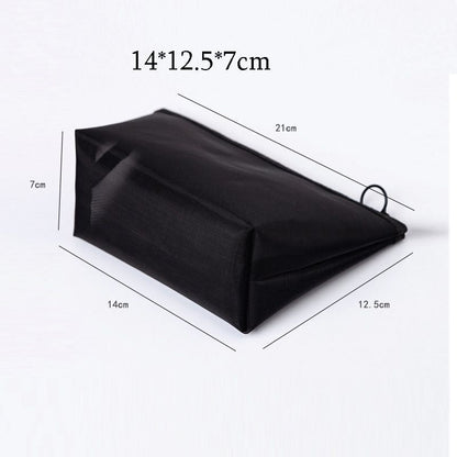 Mesh Transparent Makeup Bag Travel Cosmetic Bag Organizer Case Wash Toiletry Bag