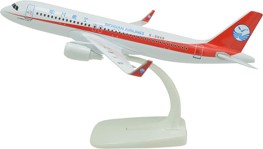 1:400 20cm Airbus A320 China Sichuan Airlines Metal Airplane Model Plane Toy